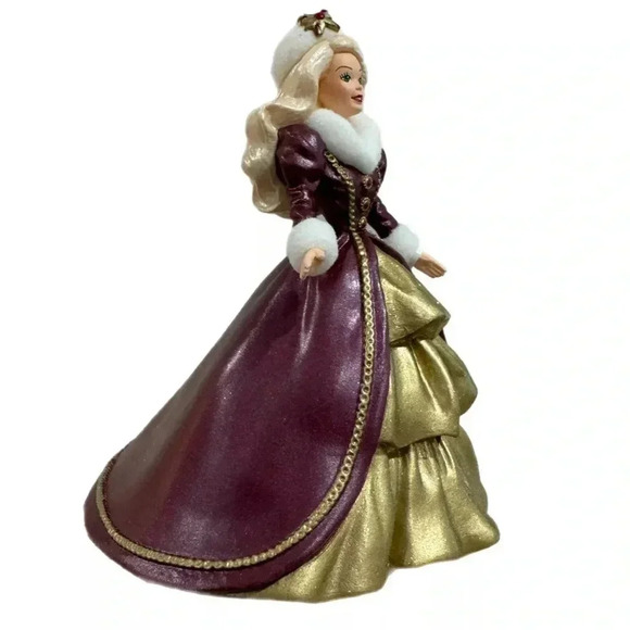 HOLIDAY BARBIE 1996 HALLMARK Ornament Victorian Dress Handcrafted Collector Item - Picture 10 of 13
